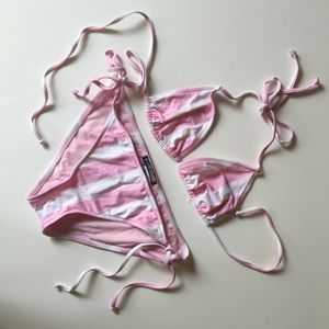 Kushcush bikini Pink/white stripe
