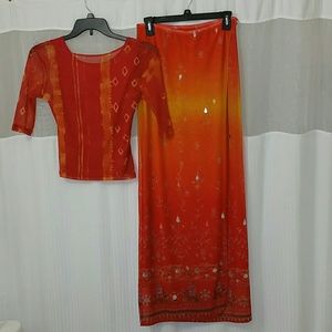 Top/Skirt Set