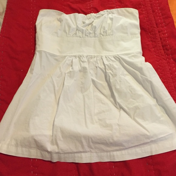 White strapless
