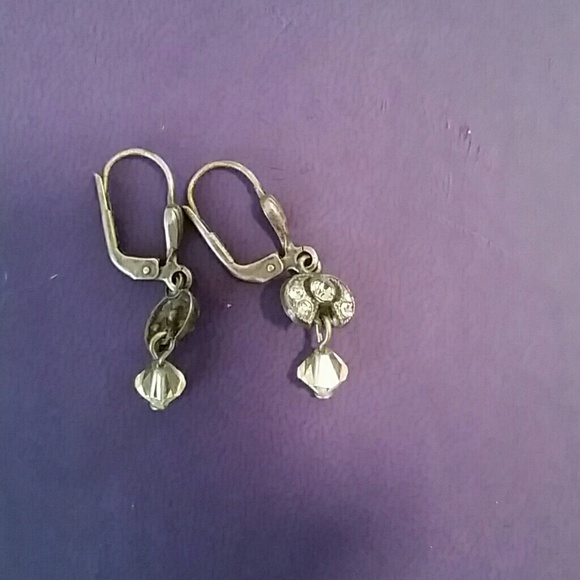 Vintage Swarovski crystal drop earrings - Picture 2 of 2
