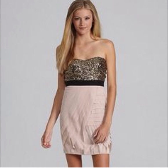 GB Dresses & Skirts - NWOT Gianni Bini GB Gold Sequin Cocktail Dress NYE