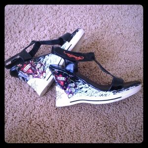 Ed hardy wedges