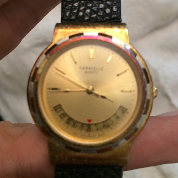 caravelle gold watch