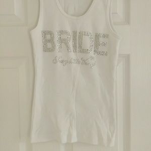 VS bride tank top with crystal detail