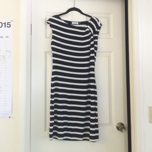 Calvin Klein stripe summer dress size 8