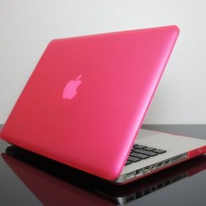MacBook Pro 13 Inch Pink Rubber Case
