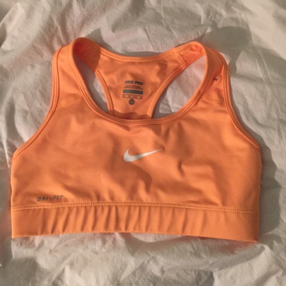 XS NIKE PRO ORANGE SPORTS BRA