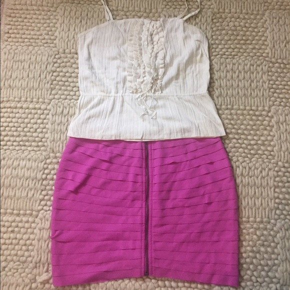 UO Zip front tiered bandage skirt - Picture 2 of 3