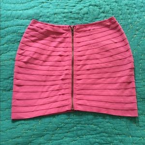 UO Zip front tiered bandage skirt
