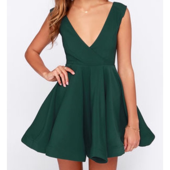 Forest Green Skater dress