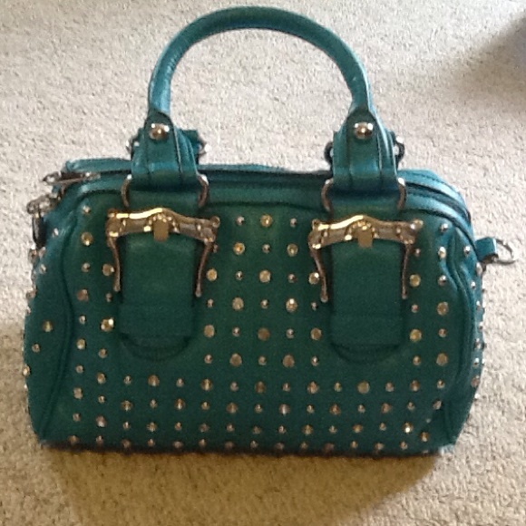 Handbags - turquoise purse.
