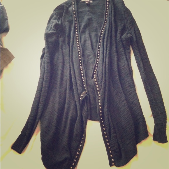 Studded black cardigan
