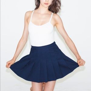 navy blue american apparel tennis skirt