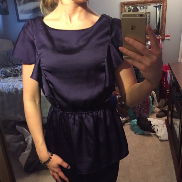 Silk purple top