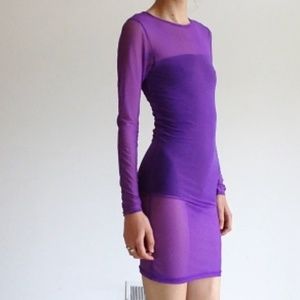American Apparel Mesh Long Sleeve Dress