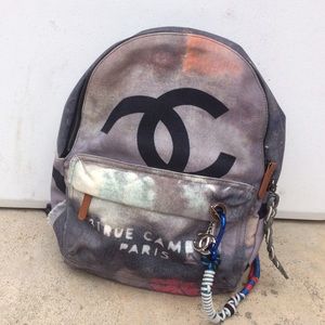 Art school graffiti backpack