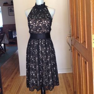 Banana Republic black lace cocktail dress