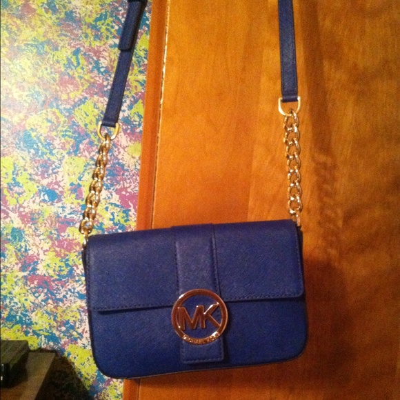 Blue Michael Kors Crossbody