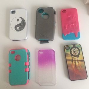 Bundle of iPhone 4/4s cases