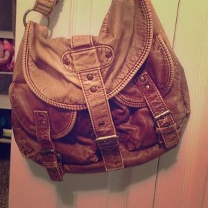 Faux leather purse