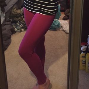 Pink leggings
