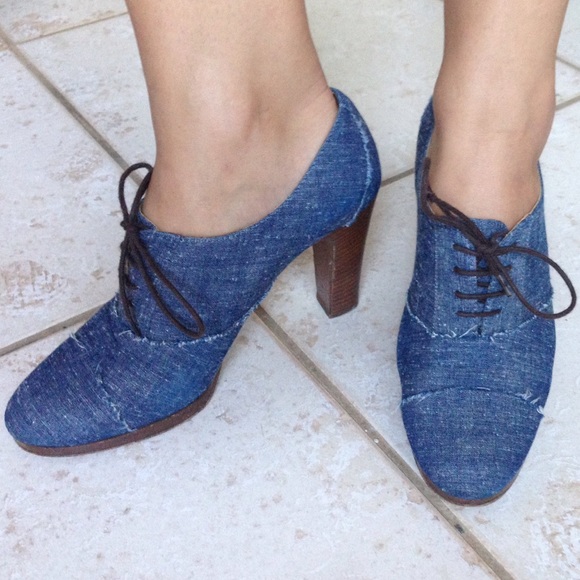 JCrew Denim 3 3/4" heels