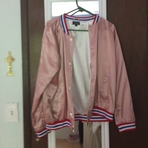 topshop silk bomber jacket