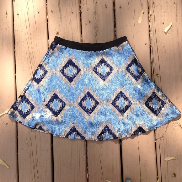 vintage inspired sequence skirt