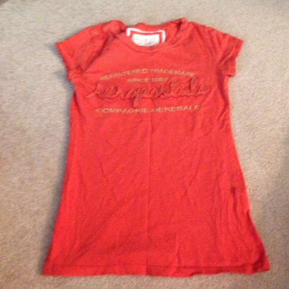 Aeropostale orange graphic t-shirt size S/P