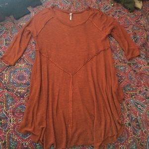 Free people copper dress/shirt size large ❗️