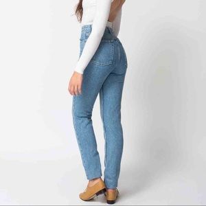 American Apparel Medium Wash Mom Jeans