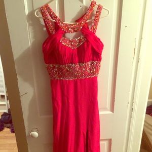 Red prom dress