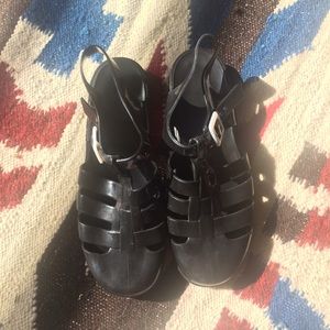 Black Juju Jelly Sandals