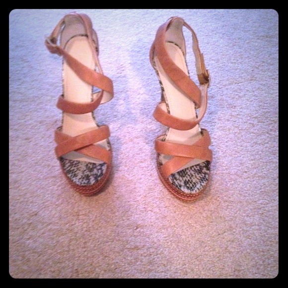 Colin Stuart Open Toed Ankle Strap High Heels - Picture 1 of 4