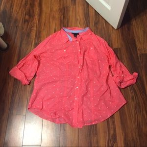 Lane Bryant button up