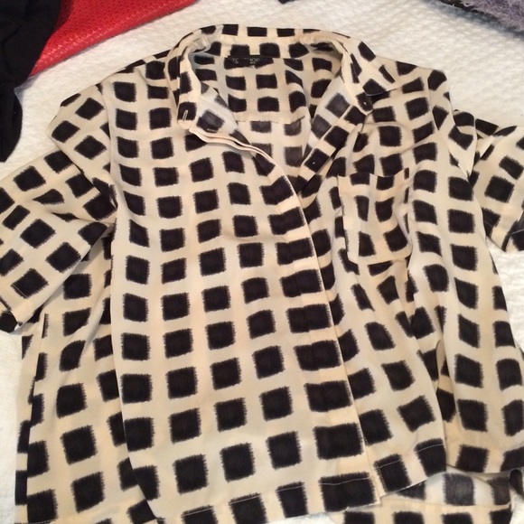 Topshop button up top