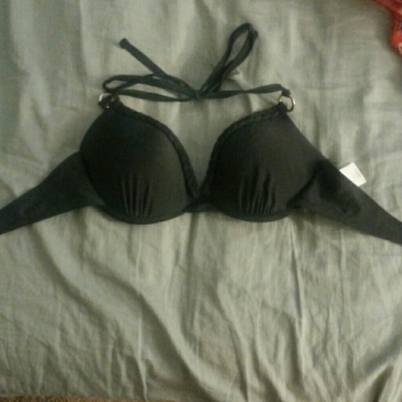 Black bathing suit top
