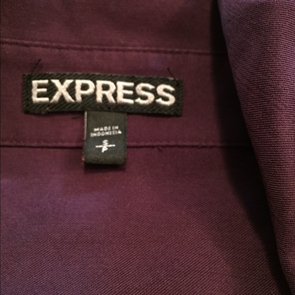 Blouse in deep purple - Picture 2 of 3