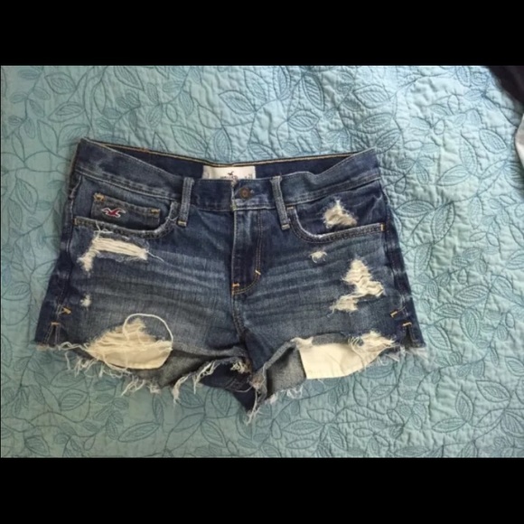 distressed high waisted shorts