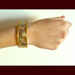 Gold and Silver Elephant Bracelet
