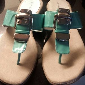 Size 6.5 teal sandal- new