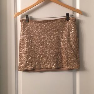 Gold Zara skirt