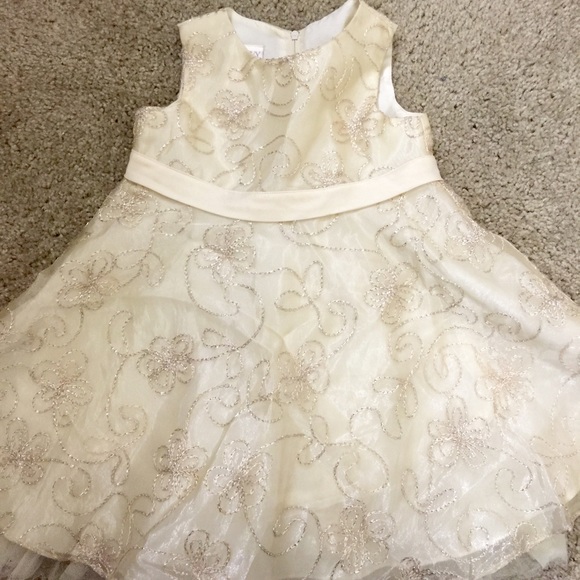 Toddler Iris & Ivy Champaign Color Dress 24 months
