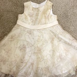 Toddler Iris & Ivy Champaign Color Dress 24 months