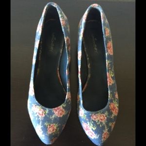 Shorter floral heels