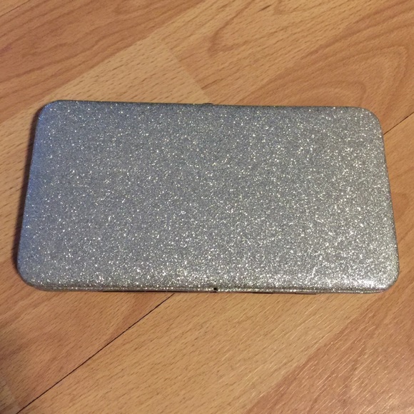 Silver sparkle wallet