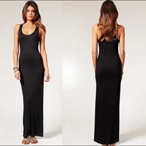 Black urban outfitters maxi dress