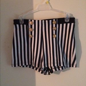 Forever 21 high waisted sailor striped shirts