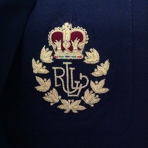 Ralph Lauren navy  double breasted blazer - Size 8