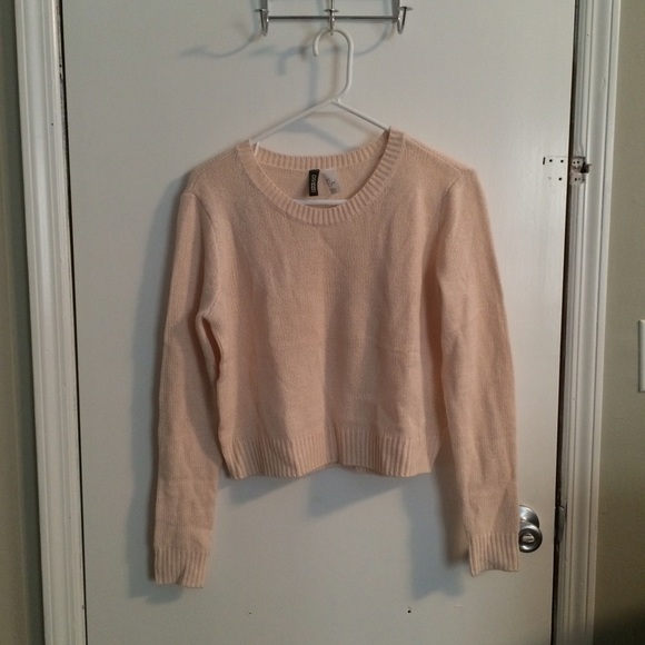 Light Beige Cropped Sweater